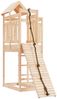 vidaXL Spielturm mit Kletterwand Massivholz Kiefer 3156874 Bild 2