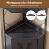 COSTWAY Standregal, Eckregal mit Absturzsicherungen & 2 Kippschutz-Sets Bild 2