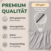 leevitex® Spannbettlaken in verschiedenen Größen und Farben, Jersey aus 100% Baumwolle, Jersey, Gummizug: rundum, (1 Stück), für Kinder- & Standardmatratzen, OEKO-TEX® STANDARD 100 zertifiziert Bild 3