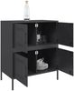 vidaXL Sideboard Schwarz 68x39x79 cm Stahl 842952 Bild 5