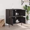 vidaXL Sideboard Schwarz 68x39x79 cm Stahl 842952 Bild 3