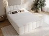 GrainGold Boxspringbett mit Bettkästen CLOUD, Modern Bett mit Kopfteil - 180x200 cm, Beige (1x Bett + 1x Topper) Bild 2