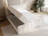 GrainGold Boxspringbett mit Bettkästen CLOUD, Modern Bett mit Kopfteil - 180x200 cm, Beige (1x Bett + 1x Topper) Bild 3