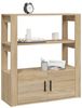 vidaXL Sideboard Sonoma-Eiche 80x30x90 cm Holzwerkstoff 819463 Bild 4