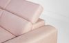 Sofa 3-Sitzer STELLA Polyesterstoff Hellrosa 206 x 95 x 105 cm Bild 3