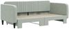 vidaXL Tagesbett Ausziehbar Hellgrau 100x190 cm Samt 3197161 Bild 3