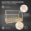 ML-DESIGN Kinderbett Hausbett Spielbett inkl. Lattenrost kreativ Bodenbett für Kinder, Abenteuerbett mit Rausfallschutz Spielbett Kiefer Natur Himmelbett Bild 3