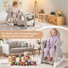 oyajia Kinderstuhl 3 in 1 Babystuhl Kinderstuhl Stuhl mit Spieltisch (Kinderhochstuhl wandelbar zu Lerntisch mit Kinderstuhl), einstellbarer Winkel, abnehmbar, mit Räder Bild 4
