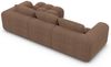 Samtstoff Ecksofa Casaluna L Form - Strukturstoff - braun - Rechts Bild 4