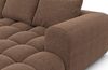 Samtstoff Ecksofa Casaluna L Form - Strukturstoff - braun - Rechts Bild 5
