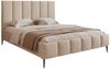 Goldstoff Polsterbett Elegantes Bett "REGALIS" mit hohem Kopfteil und praktischem Stauraum (120–200x200 cm, Kopfteilhöhe: 90/110 cm, Seitenhöhe: 25/40 cm), Modernes Schlafbett mit praktischem Stauraum und elegantem Kopfteil Bild 4