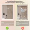 ZMH Spiegel Bad Badspiegel mit Beleuchtung - LED Wandspiegel Rund 60X80cm Badezimmer Badezimmerspiegel mit Touch-Schalter und Entfogger-Funktion Lichtspiegel Dimmbar 3000K-6500K Bild 4