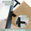 4er Set Wandregal Schwarz SYIOP - MDF, Metallrahmen | Bücherregal Schwebendes Regal Hängeregale für Wohnzimmer Bild 5