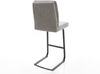 Barstuhl Pela-Flex Strukturstoff Soft Grau Freischwinger Flach Metall Schwarz Bild 5