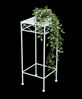 DanDiBo Blumenhocker Weiß Metall Eckig 60 cm Blumenständer 96314 M Beistelltisch Blumensäule Modern Pflanzenständer Pflanzenhocker Bild 5