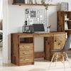 vidaXL Schreibtisch mit Unterschrank Altholz Holzwerkstoff 3328551 Bild 3