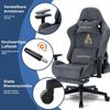 Ergonomischer Gaming Stuhl mit Fußstütze, verstellbare Lenden- und Bild 5