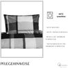Mikrofaser-Einzelbettwäsche - quadratisches Design, mit Reißverschluss 135 x 200 cm Bild 5