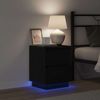 vidaXL Nachttisch Schwarz Eichen-Optik 39 x 34,5 x 50 cm Holzwerkstoff 869612 Bild 5