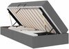 vidaXL Aufbewahrungsbett mit Matratze Dunkelgrau 90 x 190 cm Polyester 3399629 Bild 2