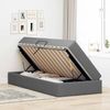 vidaXL Aufbewahrungsbett mit Matratze Dunkelgrau 90 x 190 cm Polyester 3399629 Bild 4