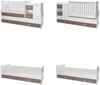 Lorelli Babybett, Jugendbett 3 in 1 Mini Max umbaubar, für 2 Kinder gleichzeitig braun weiß Bild 3