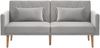 Schlafsofa Sitzfläche 160x54 cm, Gesamt 180x75x82 cm, Samt Grau, verstellbare Rückenlehnen 108/135/180° Bild 5