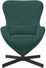 vidaXL Eiersessel Dunkelgrün 63 x 73 x 90 cm Samt 42002758 Bild 4
