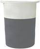vidaXL Aufbewahrungskorb Grau und Weiß Ø49x65 cm Baumwolle 358494 Bild 4
