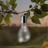 Lumineo LED Solarleuchte, Dauerlicht, warmweiß, Solar Gartenleuchte LED Birne Glühbirne Kunststoff 8x14cm warmweiß Bild 3