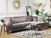 Ecksofa Samtstoff linksseitig grau FLEN Bild 3