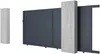 Vente-unique - NAZARIO Eingangstor PlastikMetallMetall Grau - B 4,6 cm x H 163 cm x L 348 cm Bild 4