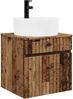 vidaXL Wandmontierte Waschbecken-Vanität Altholz 49 x 44,5 x 65 cm 890600 Bild 2