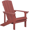 Gartenstuhl ADIRONDACK mit Fußstütze Rot Bild 4