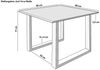SAM® Baumkantentisch Sonja, massives Holz, echte Baumkante, Metallgestell U-Form, bis 3m Bild 2
