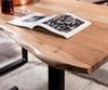 SAM® Baumkantentisch Sonja, massives Holz, echte Baumkante, Metallgestell U-Form, bis 3m Bild 3
