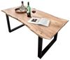SAM® Baumkantentisch Sonja, massives Holz, echte Baumkante, Metallgestell U-Form, bis 3m Bild 4