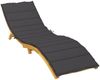 vidaXL Sonnenliegen-Auflage, Oxford-Gewebe schwarz, 200 x 70 x 3 cm Bild 3