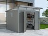 Metall Gerätehaus Modell Skylight 5,80 m² Alu Grau Bild 2