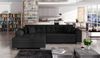 ELTAP 'Sorento', Ecksofa, Eckcouch, Schwarz, 78 x 194 x 296 cm, Links Bild 2