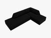 Micadoni Ecksofa Ruby 4-Sitzer Rechts Samt Salvador Schwarz Bild 3