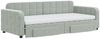 vidaXL Tagesbett Ausziehbar mit Schubladen Hellgrau 90x200 cm Samt 3197001 Bild 3