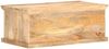 vidaXL Couchtisch 90x50x35 cm Massivholz Mango und Naturgeflecht 289089 Bild 4