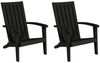 vidaXL Adirondack-Gartenstühle 2 Stk. Schwarz Polypropylen 364167 Bild 2