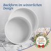Dr. Oetker Springform Ø 20 cm White Christmas Baking, runde Backform mit Antihaftbeschichtung, hochwertige Form, Backform aus Stahlblech, vielseitige Garantieform (Farbe: Weiß) Bild 3
