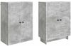 vidaXL Schrankset 2 pcs Betongrau 66 x 34,5 x 90 cm Holzwerkstoff 3416361 Bild 3