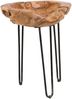 Beistelltisch >Tinobu< in natur aus Metall - 40x52x40cm (BxHxT) Bild 2