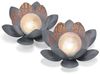 esotec LED Gartenleuchte Solar Dekoleuchten Lotusblüten 2er Set D=26cm 2700K warmweiß 102087, LED fest integriert Bild 2