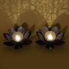esotec LED Gartenleuchte Solar Dekoleuchten Lotusblüten 2er Set D=26cm 2700K warmweiß 102087, LED fest integriert Bild 3