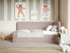 Selsey Fanko – Kinderbett 90x200 cm mit Rausfallschutz, Kopfteil rechts, Plüsch, Puderrosa Bild 2